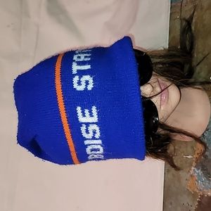 Vintage. Made in USA. Boise State University.  Ski-team Beanie. 1970s